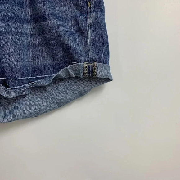 Paige Women's Jimmy Jimmy Stretch‎ Distressed Cutoff Shorts in Ares Dest Size 31 - Picture 5 of 13